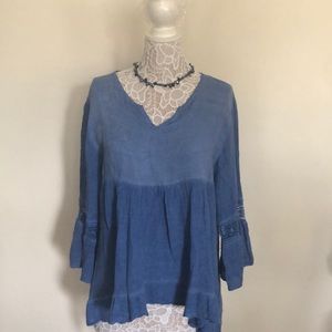 Blue Boho High Low Too